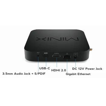 MINIX NEO X39 Rūpniecības TV Kastē HDR/4K Spēlētājs 64-bitu 4GB/32GB ar USB-C Android 7.1.2 Spēlētājs ar SOC RK3399 TV KASTĒ