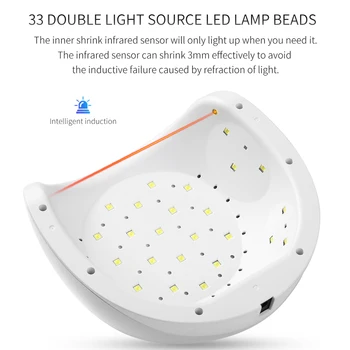 MORDDA Star5 Nagu Lampa Ar 33 Gab Led UV Fēns Mākslas Želejveida Līdzeklis Nagu Žāvēšanas Lampas Auto Sensors Nagu lakas Lampas DIY Manikīrs