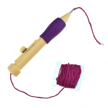 Magic Izšuvumi Pildspalvu Perforators Adatu Komplekts 100 Krāsas Skeins Diegi Izšūšanai Krustdūrienā Diegs DIY Adīšanas Šūšanas Piederumu Rīks