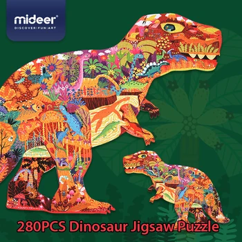 MiDeer 280pcs Jigsaw Puzzle Bērnu Izlūkošanas Dinozauru Puzzle Papīra Agrīnās Izglītības Rotaļlietas, Rotaļlietas Bērniem, Zēniem 3-7Y