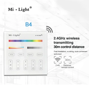 Miboxer 4W GU10 MR16 RGB+PKT LED Prožektoru gaismā FUT103/FUT104 2.4 G Tālvadības pults FUT089/FUT092/B8/B4/T4/iBox1/iBox2