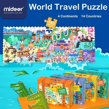 Mideer Bērniem, Bērnu Rotaļlietas, Bērnu Izglītības Puzzle Dāvanu Kastē World Travel Cilvēka Ģeogrāfijas Rotaļlietas Zēniem Un Meitenēm