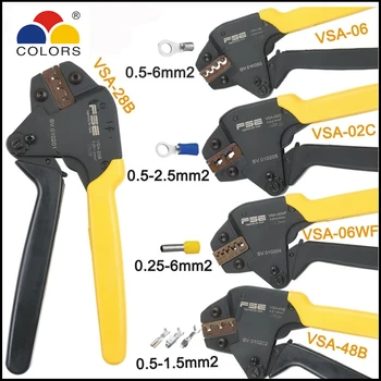 Mini gofrētu knaibles instrumenti rokas VSA-06 neizolētām termināļa VSA-02C VSA-28.B VIENJOSLAS-03B VSA-06WF VSA-28.B VSA-48.B