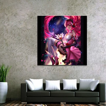 Mājas Dekori Audekls Overwatch D. Va Spēle 1 Gabals Anime Seksīga Meitene, Mākslas Plakātu Izdrukas, Attēlu Sienu Apdare, Krāsošanas Vairumtirdzniecība