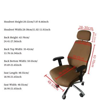Mūsdienu Biroja Krēsls Segtu Spandex Stiept Sēdekļa Vāks Datora Krēsla Slipcover Elastīgs Datoru Roku Chair Cover Sēdeklis Gadījumā