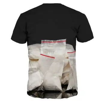 OneLineFox Jaunu 3D T Krekls Vīriešu un Sieviešu Modes Soma Iespiesti Īsām Piedurknēm T-krekls Zīmola Slim Fit Elastīgs Tee Kreklu Tshirt