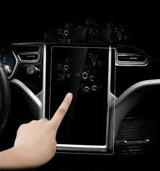 Par Tesla Model S X Centralizēta Kontrole Navigācija Touch Screen Gps Ekrāna Aizsargs, 17 Collu Aizsargplēvēm