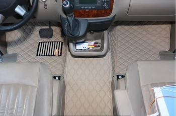 Pasūtījuma pilns komplekts automašīnas grīdas paklāji + bagāžnieka paklājiņš uz Mercedes Benz Viano 7 8 sēdvietas W639-2004 ūdensizturīgs paklājus Viano 2009