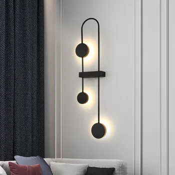 Postmodernisma Sienas Lampas vienkāršu LED dzīvojamās istabas Sienas Lampas Ziemeļvalstu guļamistabas gultas Sienas Sonce radošo eju hotel koridora apgaismojumu