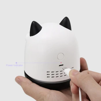 Pārnēsājams Mini Gudrs Kaķis Galda putekļsūcējs Desktop Keyboard Cleaner Datoru Suka Putekļu Savākt