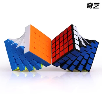 Qiyi Mofangge DV Sērijas Magnētiskais 4x4x4 Black Magic Cube Stickerless Rotaļlietas Twisty Ātrums PyramidMagnets Neo Cubo Izglītības Rotaļlietas