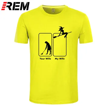 REM Mens Mana Sieva, Tava Sieva Ragana Halloween Funny T Krekls Drukas Tee Krekli Mens Short Sleeve Tee Apaļu Kakla Apģērbs