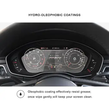 RUIYA Auto Ekrāna Aizsargs Audi A4 A5 Q5 2019 2020 Augstu Spēles šķidro kristālu Instrumentu Paneļa Ekrānu Auto Interjera Aksesuāri