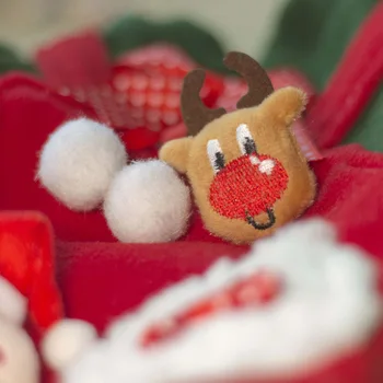 Rudens un ziemas Teddy Bichon cīņa kaķu apģērbu siksna viltus divdaļīga sabiezējumu plus samta džemperis Ziemassvētku tērps