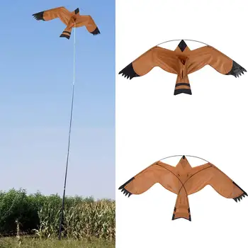Sacensība, kas Peld Vanags Putnu Scarer Disku Putnu Kite Dārza Scarecrow Pagalmā Saimniecības Putnu Scarer Pūķiem 140x70cm