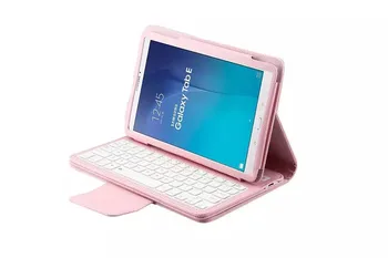 Samsung GALAXY Tab E 9.6 T560 T561 Tablete Noņemams Bluetooth Klaviatūru Portfeļa Ādas Ultra Slim Stāv Gadījumā Vāks+PILDSPALVA