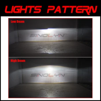 Sinolyn LED Angel Eyes Velns 2.5 Lukturu Projektora Lēcas Bi Xenon Halo Gredzenu Objektīva HID Projektoru H4/H7 Automobiļu Piederumi