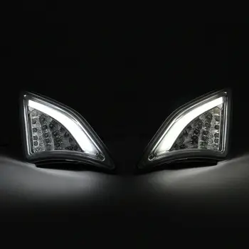 Skaidrs, Objektīvs LED Lampas Stūrī 13-up Toyota GT86 Scion FR-S Priekšējo Buferi Pagrieziena Signāla Dzintara DRL Darbojas Positon Gaismas Balta