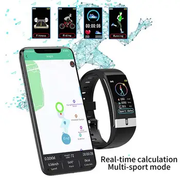 Smart Skatīties Sporta Smartwatch Ar Uzraudzības Temperatūras Un Sirdsdarbības Ātrums, asinsspiediens Un Skābekli vai Android Xiaomi