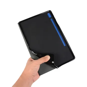 Smart Tablet Ādas Gadījumā Vāciņš Samsung Galaxy Tab S7 11inch T870/875 2020. gadam PU Pārsegu Statīvu Auto Wake/Sleep Izturīgs Korpusa Vāka