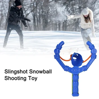 Sniega Katapulta Snowball Launcher Jautri Sniega Rotaļlietas Āra Bērniem Pikas Rotaļlietu Ziemas Sniegapika Cīnās Dekompresijas Rotaļlietas