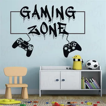Spēlētājs sienas decal Spēļu Zona Ēst, Gulēt Spēle Kontrolieris video spēli, sienas uzlīmes, kas Pielāgotas Bērniem, Guļamistaba, Vinila Sienas Decal WL911