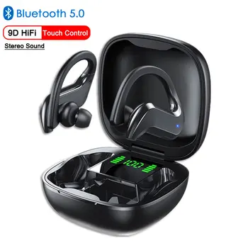 TWS Austiņas Bluetooth 5.0 Bezvadu Bluetooth Austiņu Trokšņa Slāpēšanas 9D HiFi Stereo Sporta Austiņas, Brīvroku ierīce Ar Mikrofonu