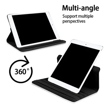 Tablet Case for Apple iPad 1 Gaisa/Gaisa 2 /Air3 /Air4 Kritums Izturība 360 Rotējoša Pu Ādas Turētājs uz Lietu+Stylus