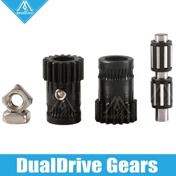 Trekns uzlabot Drivegear komplekts Rūdīts dual drive gear presēt komplekts Klonētiem Btech par Prusa i3 mk3 3d printeri Mini Bowden Presēt
