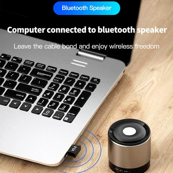 USB Bluetooth 5.0 Adapteris Raidītājs Uztvērējs Audio Bluetooth Dongle Bezvadu USB Adapteri Datoru, DATORU, Klēpjdatoru Peles