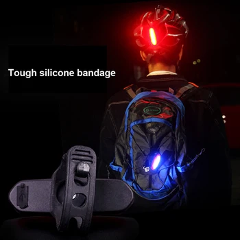 USB Lādējamu Velosipēdu gaismas Āra Riteņbraukšana Aizmugures Gaismas Nakts Izjādes Drošības Brīdinājums LED Bike Light Lampu Velosipēdu Piederumi