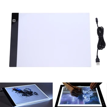Ultrathin 3.5 mm dimmab LED Gaismas Pad Tablet ES/AU/US/USB Spraudni Dimanta Izšūšanas darbi ar Dimanta Krāsošanas Piederumi Cross Stitch rīks