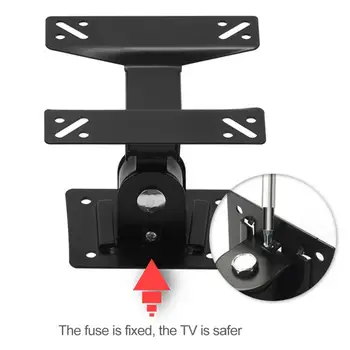 Universālā F01 Regulējams 10KG TV Wall Mount Bracket Atbalsta 180 Grādu Rotācijas 14 - 27 Collu LCD LED Plakanā Paneļa TV
