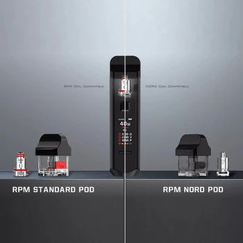 VAPE SMOK RPM40 Komplekts Vaporizador APGR. / min POD piemērots Nord Spole cigarešu électronique pildspalvu 1500mah Akumulators VS novo 2 Lodziņā Mod 9168