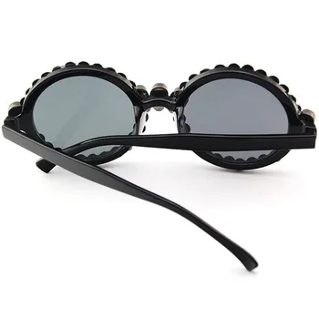 Vazrobe Rhinestone Saulesbrilles Sievietes Galvaskauss, kvadrātveida/apaļā Vintage Melnās Saules Brilles, lai Sieviete Puse Hipiju Hip Hop Sieviešu 2018