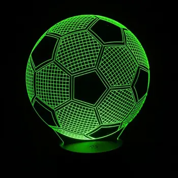 Veicināšanas LED Krāsa Mainās Nakts Gaisma futbols Futbols Lampas Garastāvoklis Gaismas Ziemassvētku Puse Mājas Apdare Dāvana Tētis