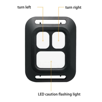 Velosipēdu USB LED Indikators Aizmugures Gaismas Velosipēdu Pagrieziena Signāla Gaismu ar Bezvadu Tālvadības Signālu režīms taillight Aizmugurējās drošības gaismas