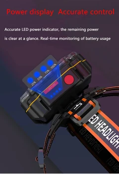 Visvairāk Spilgti 8 LED Lukturu USB Uzlādējams Lukturis Augsta Gaismas Lukturi Gaismas Ūdensizturīgs Vadītājs Lāpu 60000Lumens Lukturi