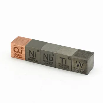 Volframa Cube Vara Cube Titāna Cube Niobija Cube Niķeļa Kubu Komplekts 5 GAB Cu Ti Nb Ni W Blīvums Cube 10X10X10mm
