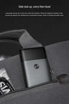 Xiaomi Mijia Elektriskais Skuveklis 2 Blade Razor Vīriešiem Mini Portatīvo Skuvekli Mazgāt Bārdas Trimmeris USB Lādējamu Mens Ceļojumu