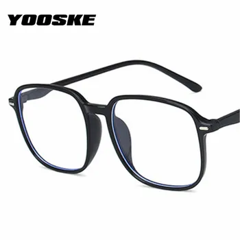 YOOSKE Anti Zilā Gaisma Brilles Rāmis Vīriešu, Sieviešu, Lielizmēra Kvadrātveida Pārredzamu Rāmji, Brilles Skaidrs, TR90 Datoru Brilles