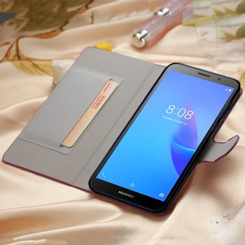 Āda Flip Case For Huawei P40 Lite E 5G P20 P30 P30 P Smart 2019 2020 Nova 7 7SE 4E 5i Pro Matēts svītru Tālruņa Vāciņu Gadījumā
